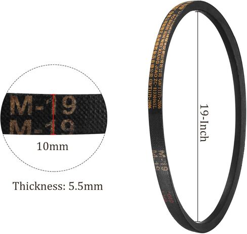 M-24 Drive V-Belt - [24 Inch Pitch Girth] Wrapped Industrial Power Rubber Belt for Transmission Use, JIS Standard, 10mm Width 5.5mm Thick in Kuwait