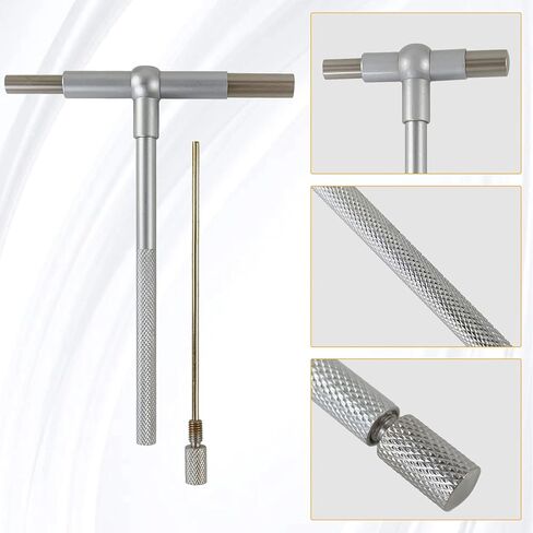 6 قطع من مقاييس ثقب T مقاس 5/16 بوصة - 6 بوصة، مقياس تجويف تلسكوبي عالي الدقة مع حقيبة للتخزين in Kuwait