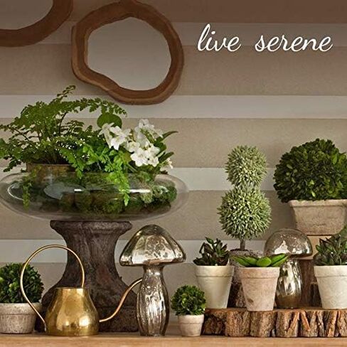Serene Spaces Living Set of 6 Antique Bronze Mercury Glass Christmas Ball Ornament for Window Box, Decorative Ornaments for Holiday Décor, Measure 4" Tall and 3" Diameter in Kuwait