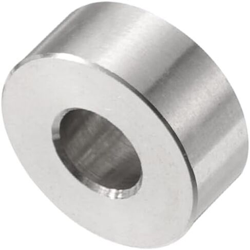 uxcell 12pcs Stainless Steel Spacer 6.2mm Bore x 15mm OD x 6mm Length Screw Bushing Plain Finish Round Metal Spacer for M6 Screws Bolts and Rods in Saudi Arabia