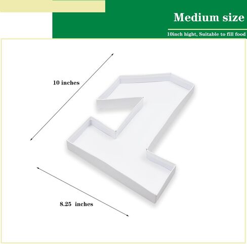 Fillable Cardboard Number Box for Charcuterie, Food, Cupdake, Dipped Berry, Birthday Decor, 10 inches (Number 16) in Saudi Arabia