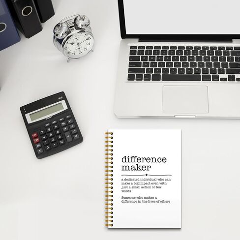 Difference Maker Spiral Journal Notebook 5.5×8.3,Difference Maker Spiral Notebooks for Work,Difference Maker Gift,Employee Appreciation Gifts,160 Pages in Saudi Arabia