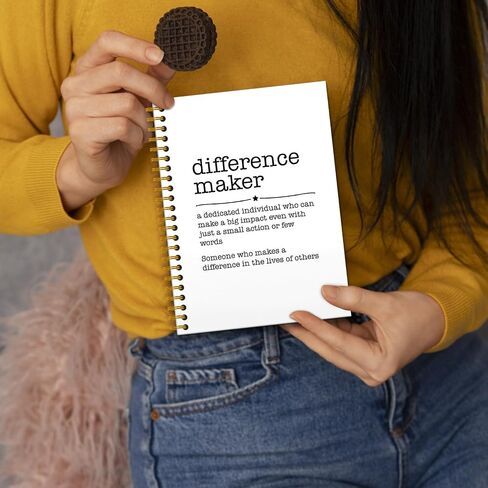 Difference Maker Spiral Journal Notebook 5.5×8.3,Difference Maker Spiral Notebooks for Work,Difference Maker Gift,Employee Appreciation Gifts,160 Pages in Saudi Arabia