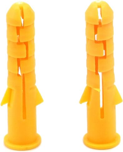 Xiayztan 100 قطعة PP دريوال المراسي البلاستيك توسيع الترباس أنبوب لمشاريع تركيب الجدار M8x40mm مرساة لبرغي M5-M6 in Kuwait