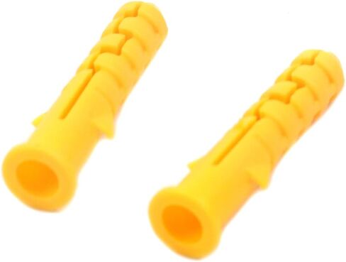 Xiayztan 100 قطعة PP دريوال المراسي البلاستيك توسيع الترباس أنبوب لمشاريع تركيب الجدار M8x40mm مرساة لبرغي M5-M6 in Kuwait