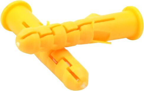 Xiayztan 100 قطعة PP دريوال المراسي البلاستيك توسيع الترباس أنبوب لمشاريع تركيب الجدار M8x40mm مرساة لبرغي M5-M6 in Kuwait