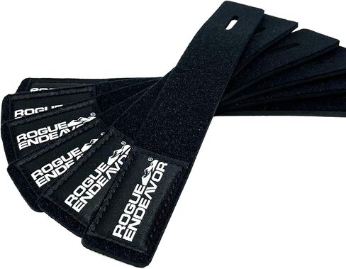 Fishing Rod Wrap 6-Piece Kit, Premium Neoprene backed Hook & Loop, includes Guide Slot for Secure Transport of Multi-Piece Fishing Rods. Great Alternative to Rod Sleeves (Pack of 6) in Saudi Arabia
