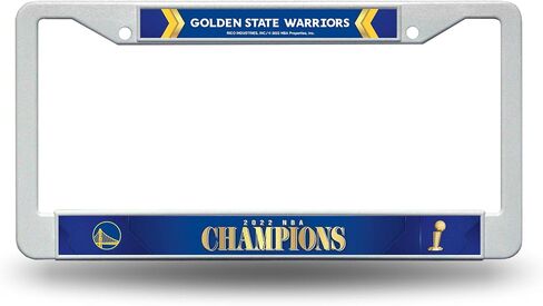 Rico Industries NBA Golden State Warriors 2022 NBA Champions Plastic Frame 12" x 6" Plastic Car Frame in Saudi Arabia
