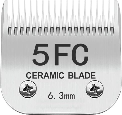 3-3/4FC Blade Dog Grooming Clipper Replacement Blades Compatible with Andis Dog Clippers,Most A5, Wahl KM Series Clippers,Detachable Ceramic Blade,Size-3-3/4FC, 1/2-Inch Cut Length (13mm) Silver in Saudi Arabia