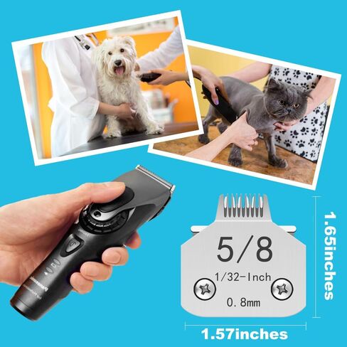 3-3/4FC Blade Dog Grooming Clipper Replacement Blades Compatible with Andis Dog Clippers,Most A5, Wahl KM Series Clippers,Detachable Ceramic Blade,Size-3-3/4FC, 1/2-Inch Cut Length (13mm) Silver in Saudi Arabia