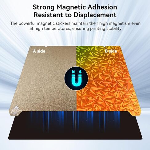 لوحة بناء Ender 3 S1 Plus، ملاءة سرير PEO PEI مزدوجة الجوانب، PEO من الفولاذ الزنبركي المغناطيسي الماسي + سطح PEI محكم لـ Creality CR-10S، CR-10 Smart/Pro، أطول LK5 Pro، 310 × 315 مم in Kuwait