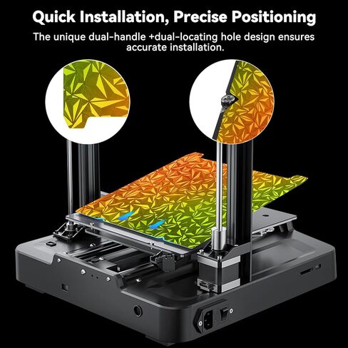 لوحة بناء Ender 3 S1 Plus، ملاءة سرير PEO PEI مزدوجة الجوانب، PEO من الفولاذ الزنبركي المغناطيسي الماسي + سطح PEI محكم لـ Creality CR-10S، CR-10 Smart/Pro، أطول LK5 Pro، 310 × 315 مم in Kuwait