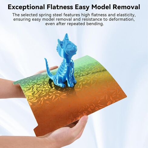 لوحة بناء Ender 3 S1 Plus، ملاءة سرير PEO PEI مزدوجة الجوانب، PEO من الفولاذ الزنبركي المغناطيسي الماسي + سطح PEI محكم لـ Creality CR-10S، CR-10 Smart/Pro، أطول LK5 Pro، 310 × 315 مم in Kuwait