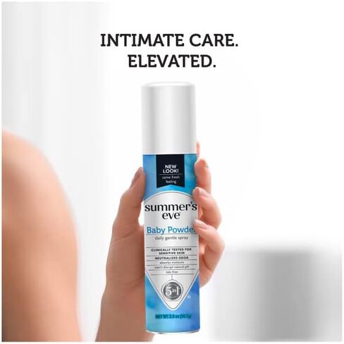 Summer's Eve Freshening Spray | Baby Powder | 2 oz Size | Pack of 6 | pH Balanced, Dermatologist & Gynecologist Tested in Saudi Arabia