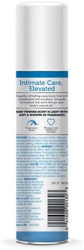 Summer's Eve Freshening Spray | Baby Powder | 2 oz Size | Pack of 6 | pH Balanced, Dermatologist & Gynecologist Tested in Saudi Arabia