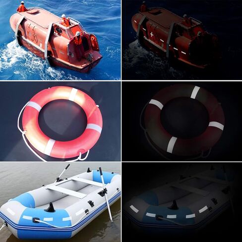 KEILEOHO شريط أمان عاكس مقاس 2 بوصة × 164 قدم أبيض، أشرطة عاكسة على شكل قرص العسل عالية الكثافة مقاومة للماء ومقاومة لأشعة الشمس، شريط مضيء لملابس السيارة والدراجة في الهواء الطلق in Kuwait