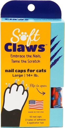 Soft Claws Safe Scratch-Free Solution for Cats - CLS (Cleat Lock System), Size: Medium, Color: Purple in Saudi Arabia