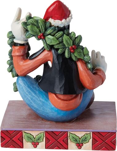 مجموعة Enesco Disney Traditions من Jim Shore Goofy مع تمثال شخصية لعيد الميلاد على شكل إكليل عيد الميلاد - تمثال من الراتنج مرسومة يدويًا لعيد الميلاد من Disney لديكور المنزل، 4.62 بوصة in Saudi Arabia