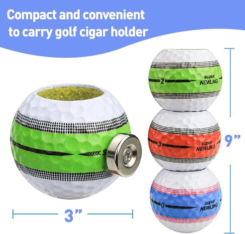 THE GOLFER STORE Cigar Holder, Golf Cart Cigar Holder, Portable Magnetic Cigar Holder - Cigar Accessories (Blue) in Kuwait