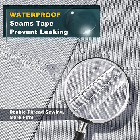 أغطية قارب وحدة التحكم المركزية MRWiZMS، غطاء قارب وحدة التحكم المركزية T Top مقاوم للماء، مضاد للأشعة فوق البنفسجية والغبار، يحمي وحدة التحكم المركزية للقارب ومقعد الخوذة (رمادي، 84 * 51 * 71 بوصة) in Kuwait