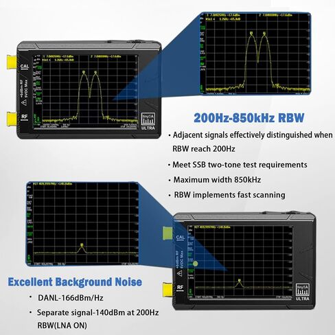 Portable Tiny SA Spectrum Analyzer - GOOZEEZOO V0.3.1 Handheld Frequency Spectrum Analyzer | 100kHz to 960MHz MF/HF/VHF/UHF Input with ESD Protected Function & 2.8inch Touch Screen in Saudi Arabia