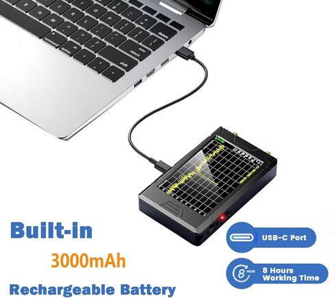 Portable Tiny SA Spectrum Analyzer - GOOZEEZOO V0.3.1 Handheld Frequency Spectrum Analyzer | 100kHz to 960MHz MF/HF/VHF/UHF Input with ESD Protected Function & 2.8inch Touch Screen in Saudi Arabia