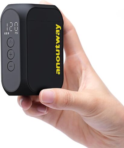 Tiny Pump Bike Pump with Gauge Portable Ultra-Mini 120PSI Electric Bicycle Pump Type-C Rechargeable Battery in Saudi Arabia