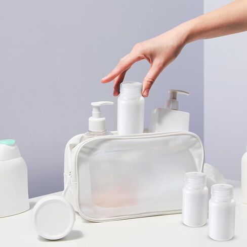 Zhehao 30 Pcs Polypropylene Wide Mouth Reagent Bottle Small Water Bottle 4 oz Plastic Bottle with Lid Empty Sealed Sample Bottle Leakproof HDPE Bottle Container for Lab Classroom Home (Clear) in Saudi Arabia