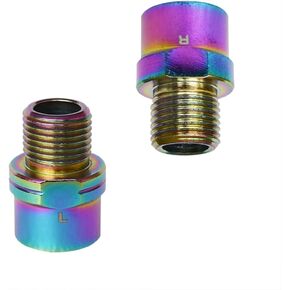 Bicycle Pedal Extender Bike Pedal Spacer Extension Chromium Molybdenum Steel 9/16 inch for MTB Mountain Road Bike Road Bicycle 1 Pair Colorful