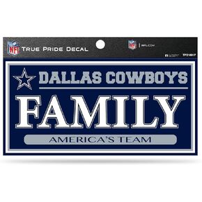Rico Industries True Pride Family Member Decal, 4 x 6-inches, Dallas Cowboys