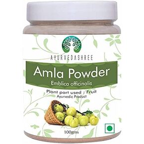 Amla Fruit Powder (Amalaki) 100 Gm | Raw and Non GMO | Rich in Antioxidant Vitamin C | Vegan | 100% Raw from India | Emblica Officinalis | Indian Gooseberry