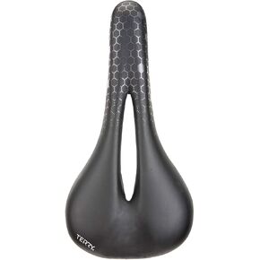 Terry Fly Ti Gel Saddle - Men Bike Seat - Flexible & Comfortable Bicycle Seat - Waterproof Leather - Black,Black Gray,
