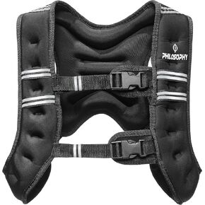 Philosophy Gym Weighted Workout Vest, Strength Training Fitness Body Weight Vest
