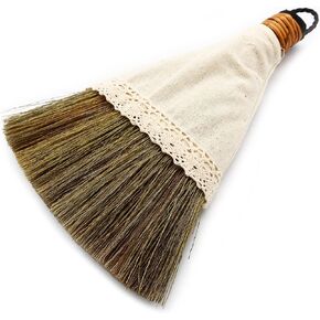 Natural Hand Whisk Broom (Before Use, Tap The Broom Against a Hard Surface to Remove Excess Dust Generated in The Manufacturing Process) 5''(W) x 7.7"(L), 1.4oz in Saudi Arabia
