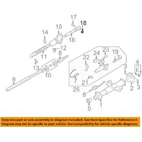 General Motors 11514597, Suspension Stabilizer Bar Link Nut