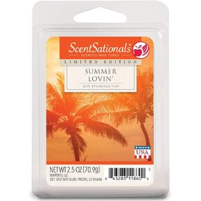 Scentsationals Scented Wax Cubes - Limited Edition - Fragrance Wax Melts Pack, Electric Home Warmer Tart, Wickless Candle Bar Air Freshener, Spa Aroma Decor Gift - 2.5 oz (Summer Lovin')