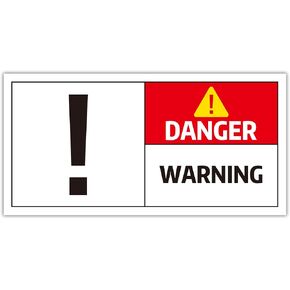 6 IN Danger warning Sign Production equipment Safety Sticker,Yellow Triangle Safety Warning Sign Label Sticker Back Self Adhesive Vinyl Decal, Workshop Safety Warning Signs