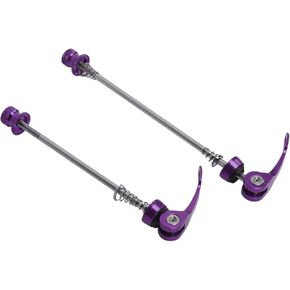 Bicycle Hub Bearing, Durable Bike Quick Release Skewer Lever for Mountain Bike for Cycling Road(Purple)