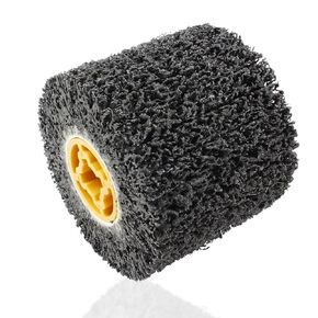Abrasive Polishing Wheel Surface Treatment Wheel Burnishing Tool for Stainless Steel Metal Polishing Paint,120 x 100 x 19mm (60 Grit)