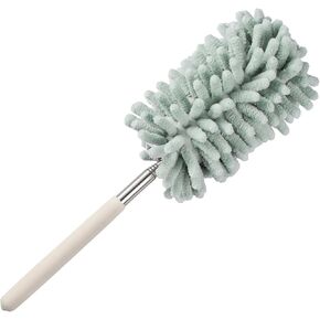 Pink Retractable Microfiber Duster for Cleaning Extendable Feather Duster Household Cleaning Tool for Cleaning Car, Office, Window, Furniture