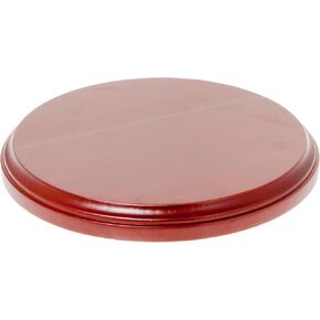 Plymor Fruitwood Round Wood Display Base, 6.5" W x 6.5" D x 0.75" H (6" Display Diameter)