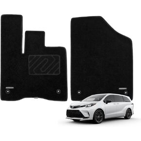 WENNEBIRD All Wearher Floor Mats for 2013-2018 Dodge Ram 1500 Crew Cab / 2019-2024 Ram 1500 Classic (NOT for New Body) with 1st Bench Seats, 2 Row Liner Set (Over-Hump Front & 2nd Seat) - 3pc
