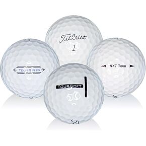 Afford-A-Ball Golf. (50 Pack) Recycled for Titleist Tour Mix. White Golf Balls. Eagle and Birdie Condition (Mint,5A / Near Mint, 4A). Golf Supplies for Men & Women. Best Budget Golf Balls.