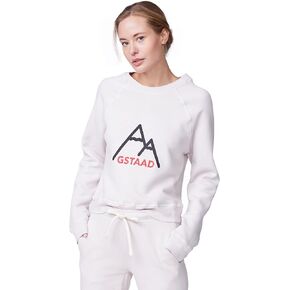 Monrow Women's Ht1169-3-raglan Sweatshirt W/Gstaad Print