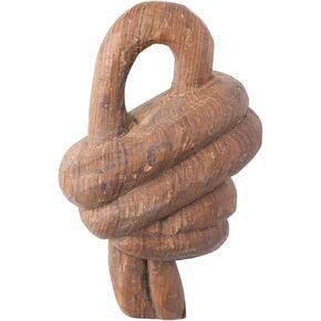 Creative Co-Op Decorative Reclaimed Wood Knot, Brown Décor