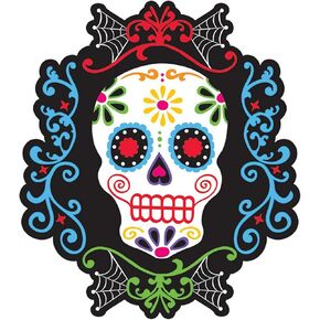 Amscan Day of the Dead | Sugar Skull Cutout | Halloween Decoration