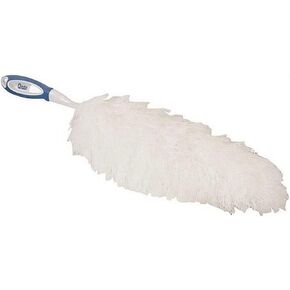 Quickie Microfiber Fluffy Duster with Ergonomic Handle, 20 Inch Length, fpr Cleaning Dust from Ceiling/Fan/Artwork/Electronics/TV/Plants/Home/Furniture