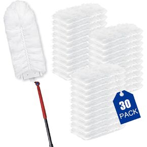 30 Pack Duster Refills Compatible with O-Cedar Duster, Heavy Duty Multi-Surface Duster Replacement, Disposable Replacement Duster Refill(Not Included Handle)