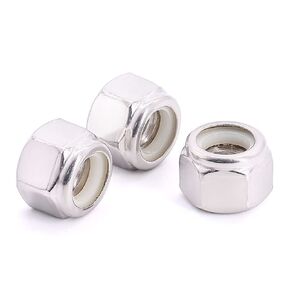 5/16-24 (25 pcs) Hex LockNuts, 304 (18-8) Stainless Steel, Hexagon Head Lock Nuts, Fine Thread UNF, ASME