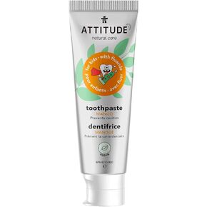 ATTITUDE Toothpaste with Fluoride, Prevents Tooth Decay and Cavities, Vegan, Cruelty-Free and Sugar-Free, Watermelon, 4.2 Oz